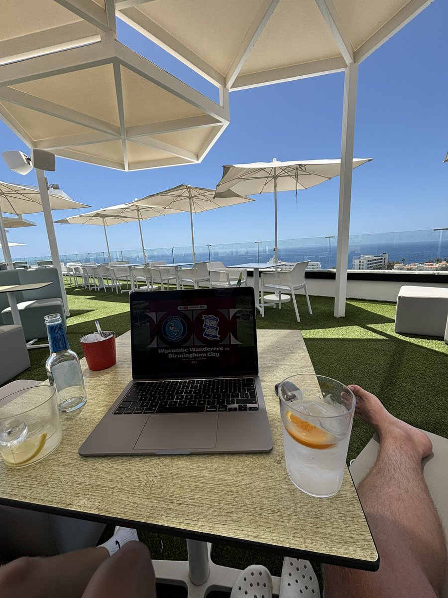 GavinGregory78's tweet photo. Tuned into @bluntphil from Tenerife. Always delivers the goods this time of year when we are away. Looking forward to getting back to Adams Park soon… https://t.co/VgbrAxHIWl