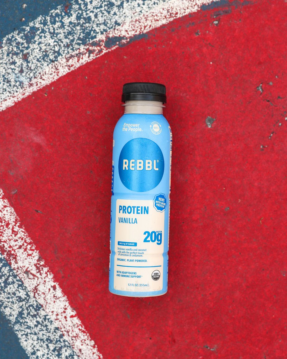 Take your protein on the go with REBBL! 🚀💙 Our 20g protein bottles are perfect for refueling after a workout or as a quick, nutritious snack. Enjoy the clean, plant-based ingredients that power your performance and recovery.