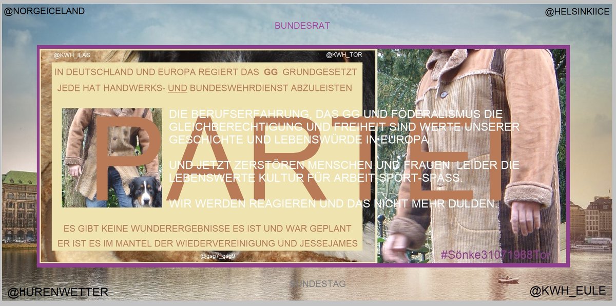 KWH_ILAS's tweet photo. RICHTIGSOISTDASWIRSINDFACHKOMPETENTBERUFSERFAHREN @4EMOKRATI5 @KWH_TOR @GSG7_GSG9 @KWH_ILAS #Sönke31071968Tor ... JUHUUU.

Neidische-Narzisstische-Lügnerinnen-Betrügerìnnen-Religiöse dulden wir nicht.!

INFO @WhiteHouse @KremlinRussia_E @Europarl_DE @Bundestag @Bundesrat @BVerfG. https://t.co/L51cnbrFIp