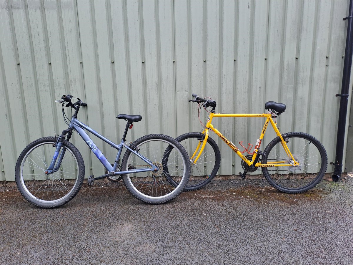 gorsehillsnt's tweet photo. This afternoon officers from the SNT have located 2 bikes believed to be stolen.

 If you believe these bikes could be yours, please get in touch by emailing phoebe.attwood@westmercia.police.uk. 

We will need proof of purchase to be able to return these bikes to you. https://t.co/bodCWPtKST
