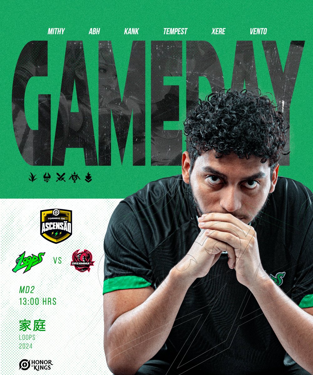 loopsesports's tweet photo. Bora que bora 🍀💚
#GoLoops #HonorofKings #TorneiodaAscensão https://t.co/evFTzfcZKF