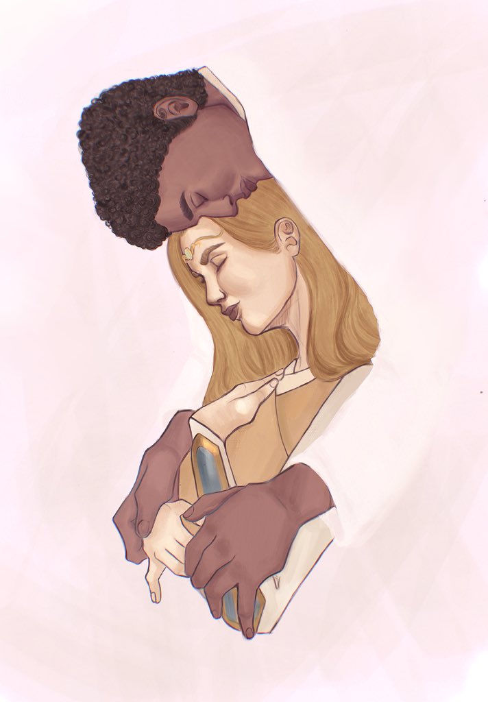 SoneaKyr's tweet photo. But we’re black holes for love. Unending notes and bottomless seas. We make the galaxy bigger with love, with the Force bursting inside us.
#thehighrepublic
#swfanart
#Elvar
#AvarKriss
#ElzarMann https://t.co/3HEdsirXPl