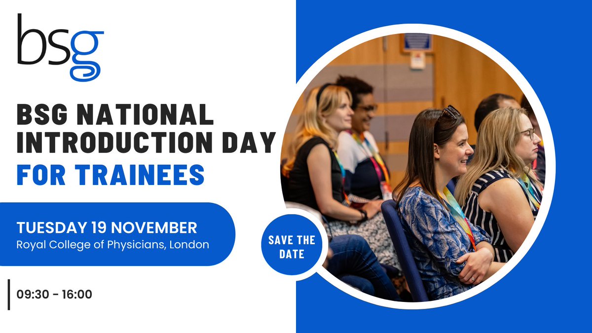BSG (@britsocgastro) on Twitter photo Our 9th annual National Introduction to #Gastroenterology Day for <a href="/BSGTrainees/">BSG Trainees</a> is taking place in person at the Royal College of Physicians in London. If you're new to the Gastroenterology HST programme, save the date and join us on 19th November! 🤩 bit.ly/46H16HX Our 9th annual National Introduction to #Gastroenterology Day for <a href="/BSGTrainees/">BSG Trainees</a> is taking place in person at the Royal College of Physicians in London. If you're new to the Gastroenterology HST programme, save the date and join us on 19th November! 🤩 bit.ly/46H16HX