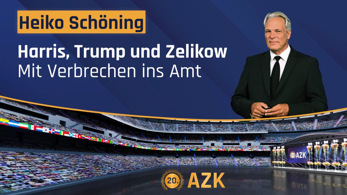 ✨ Heiko Schöning an der 20. AZK: „Harris, Trump und Zelikow – mit Verbrechen ins Amt"

👉 anti-zensur.info/azk-20/nahostk…

Heiko Schöning legte an der 20. AZK unglaubliche Hintergründe offen. Sehen Sie selbst!