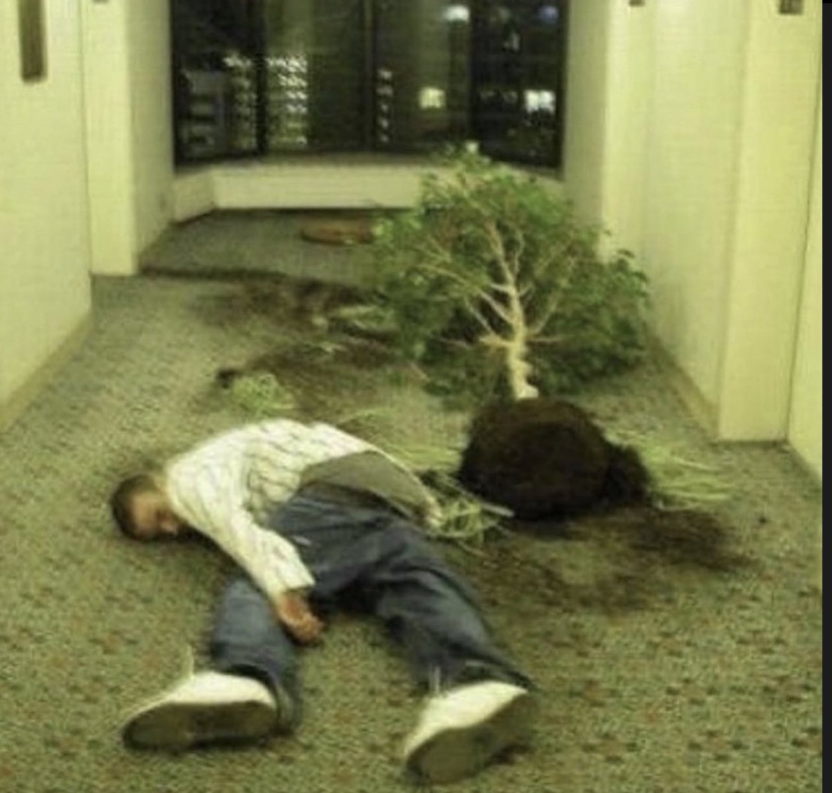 TYRATOURMALINE's tweet image. knocked out in the hallway .   snOOOORE