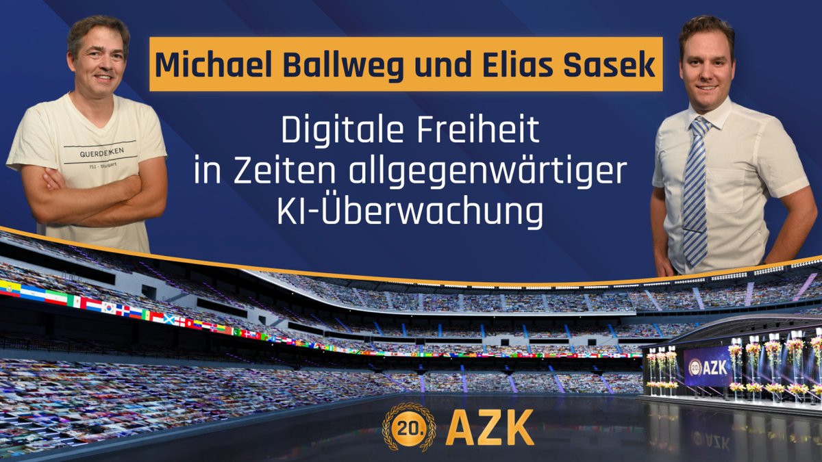 ✨ 20. AZK – Michael Ballweg: Digitale Freiheit in Zeiten allgegenwärtiger KI-Überwachung (mit Elias Sasek)

👉 anti-zensur.info/azk-20/digital…

Michael  Ballweg stellt sich als „Digitaler Aktivist“ einer großen  Herausforderung. Er erarbeitet praktische Lösungen. Hören Sie selbst!