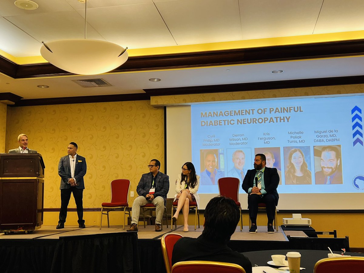 Spent the morning at the Wisconsin Society of Interventional Pain Physicians annual meeting. Fascinating to hear from my other panelists on new advancements on how to treat painful diabetic neuropathy patients and much more.  #womeninmedicine #painmedicine #physiatry