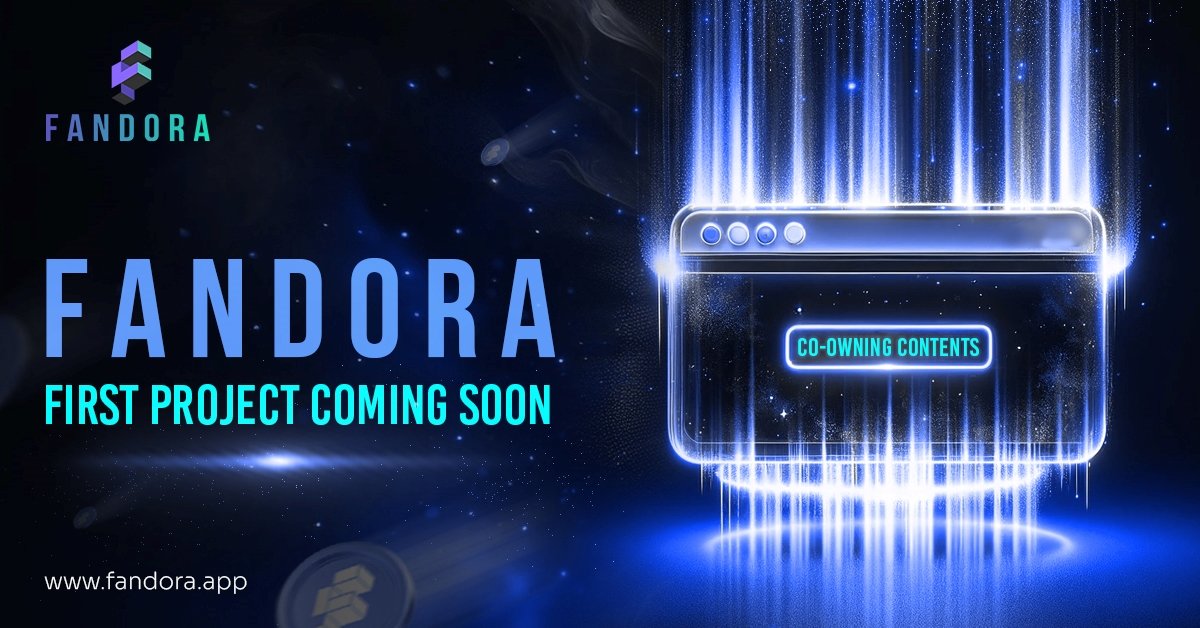 nftonfandora's tweet photo. 🚀 First project on Fandora Coming Soon 🌟

Discover the path to the future of investing and co-owning contents without stress! 💼

🔮 Stay tuned for more updates! 

$FANT #ContentIP #Tokenization #RWA https://t.co/Qngcg5eCD1