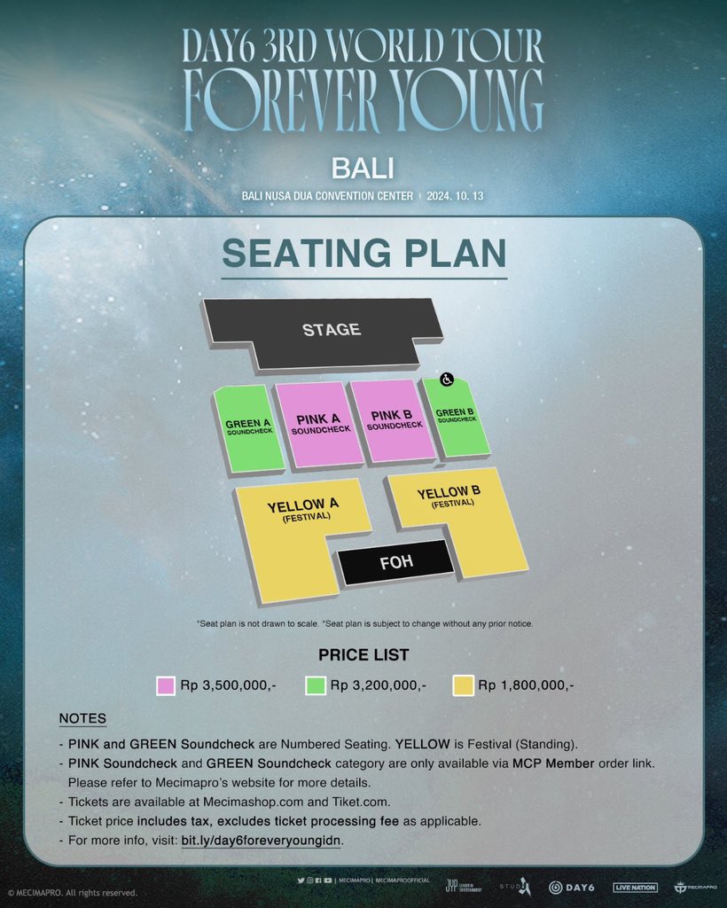 feelyoungg's tweet photo. Open rent sewa member mcp membership mecima
DAY6 3RD WORLD TOUR <FOREVER YOUNG>

📍 Bali 
💰 250k/tix
🎫 all cat exc package
❣️ benefit member qn/sn lbh kecil dr gensales

Dm me or @_miracledays for more detail✨

#DAY6 #DAY6_ForeverYoung_Indonesia #DAY6_ForeverYoung_Indonesia https://t.co/abTQKLWh5J
