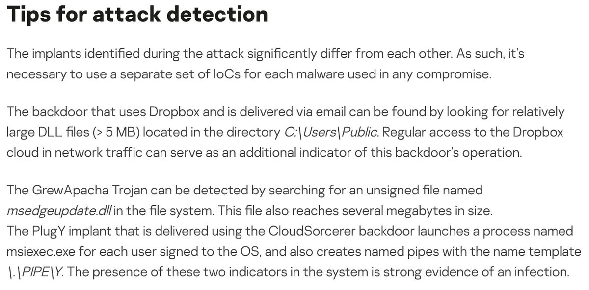 cudeso's tweet photo. Report from @Securelist highlights China #APT31 use of legitimate cloud services for their operations. Look for large DLLs (>5MB) in C:\Users\Public, monitor msiexec.exe in combi with named pipes \\.\PIPE\. https://t.co/ANzn683WR2 Indicators at https://t.co/zPSlw1Mn28 https://t.co/Eybfzkog8z