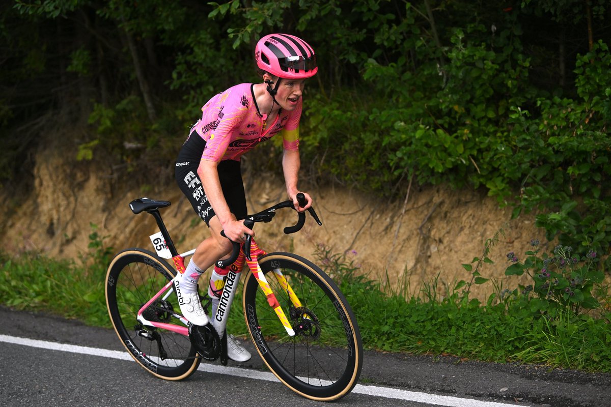 Our lad didn’t go down without a fight 🫡

Big solo dig at #TDP24 today by Archie Ryan who held off the charging peloton until just under three kilometers to go. Boy knows how to race a bike. 💪