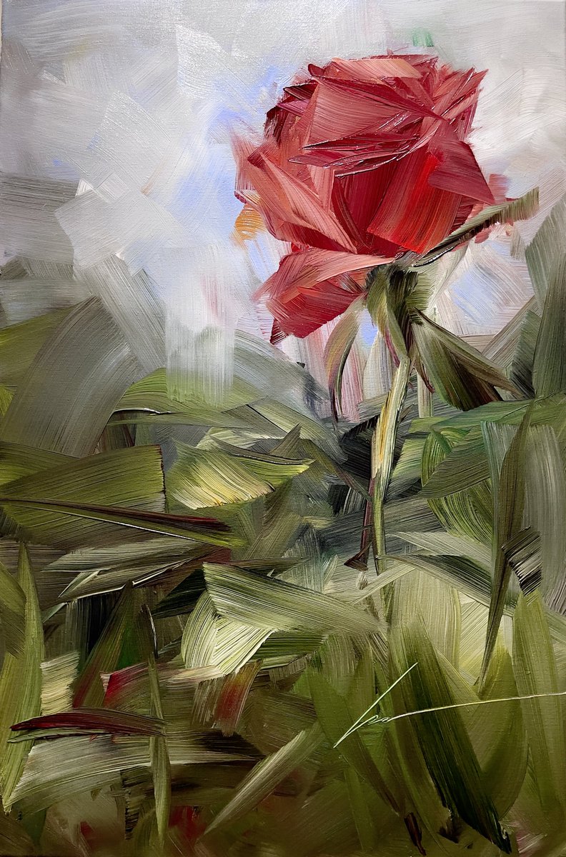 vera_kober_art's tweet photo. My painting of red rose https://t.co/KegBWMaSQN