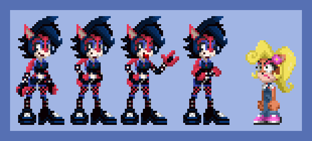 ClodGojiraTrue's tweet photo. More sprites of evil coco, I took the opportunity to modify her face, to make her more similar to tawna.
#CrashBandicoot #CocoBandicoot #EvilCoco #CrashTwinsanity #Crash #sprite #spritework #pixelart https://t.co/AF2PlL3qDI