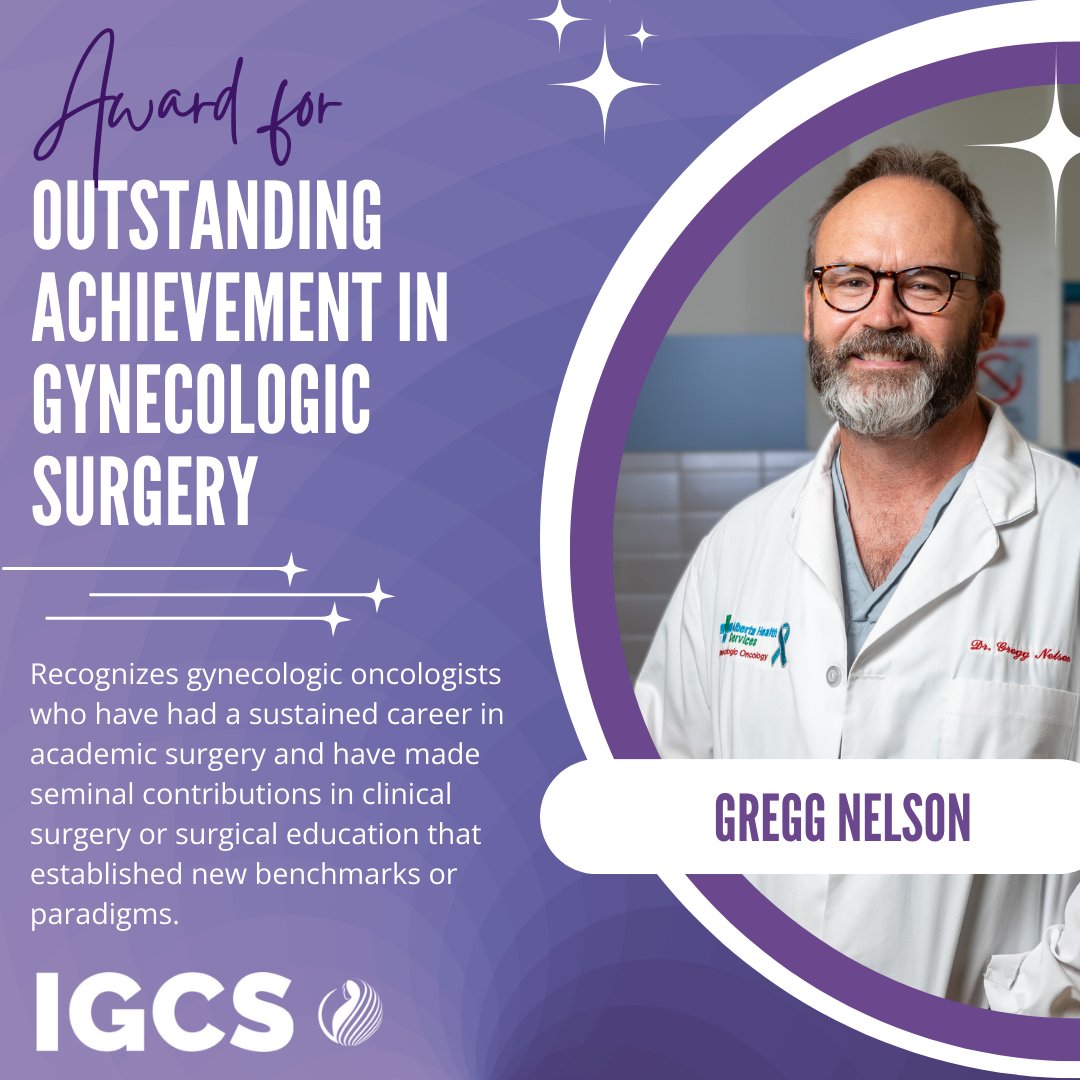 IGCS (@igcsociety) on Twitter photo Congratulations to our #IGCS2024 Award for Outstanding Achievement in Gynecologic Surgery recipient, Dr. Gregg Nelson! <a href="/GreggNelsonERAS/">Gregg Nelson</a>
Read about Dr. Nelson: igcs.org/2024-awards/ Congratulations to our #IGCS2024 Award for Outstanding Achievement in Gynecologic Surgery recipient, Dr. Gregg Nelson! <a href="/GreggNelsonERAS/">Gregg Nelson</a>
Read about Dr. Nelson: igcs.org/2024-awards/