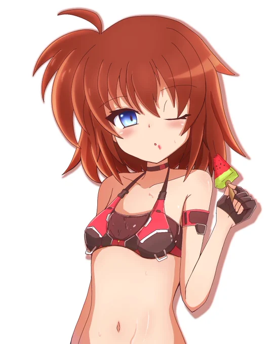 シュテルン(サイバービキニ)スイカバー装備(^q^)#リリカルスイカバー #リリカルスイカバー2024 