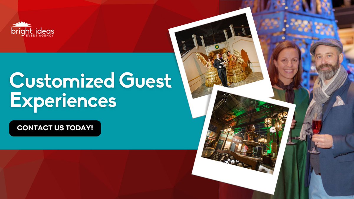 BrightEvents's tweet image. Customized guest experiences are our specialty. From the Black and White Ball to A Christmas Carol Celebration, we create magic. 

#CustomExperiences #EventMagic #SharingBrightIdeas