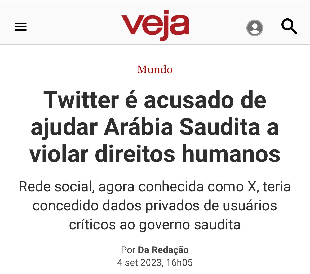 Na ditadura da Arábia Saudita o Twitter continua funcionando normalmente.