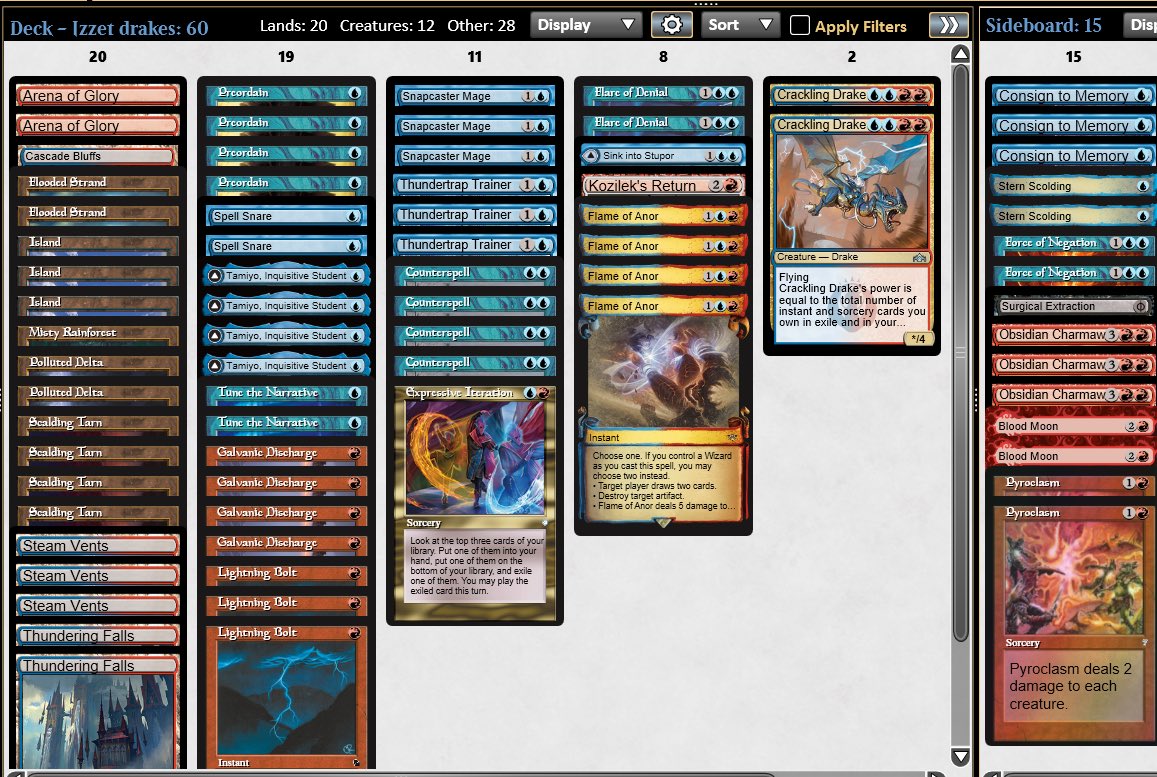 PiemontiAndrea's tweet photo. I got disconnected from @MagicOnline and couldn’t join the Showcase…

This would have been my deck: https://t.co/KKShOn6KC5