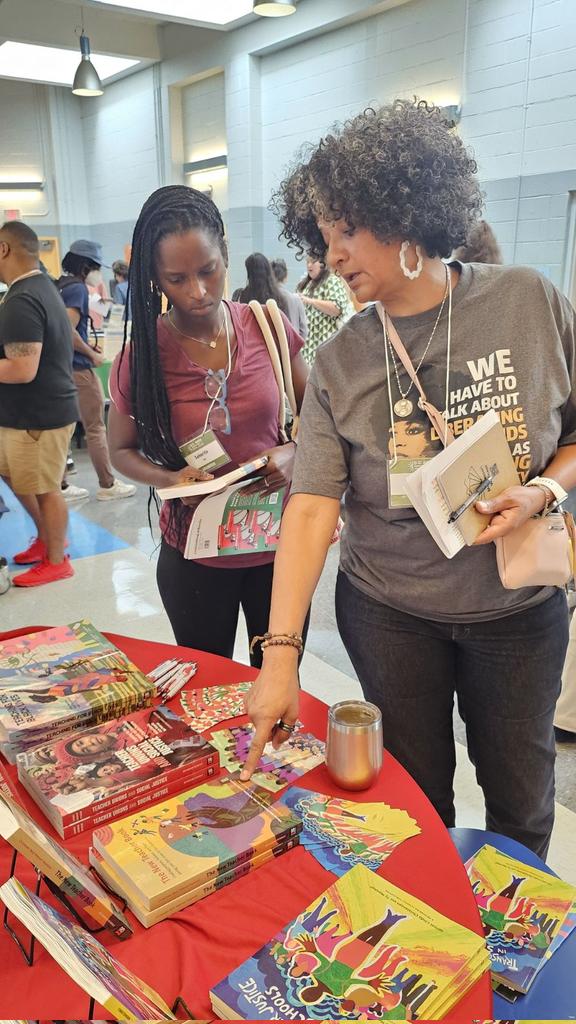 D.C. Area Educators for Social Justice (@dcaesj) on Twitter photo <a href="/teachingchange/">Teaching for Change</a> <a href="/EmpowerEdDC/">EmpowerEd</a> <a href="/shoutmousepress/">Shout Mouse Press</a> <a href="/RethinkSchools/">Rethinking Schools</a> <a href="/LiveItLearnItDC/">Live It Learn It</a> <a href="/ZinnEdProject/">Zinn Ed Project</a> Teachers checking out the <a href="/RethinkSchools/">Rethinking Schools</a> table! One of the many organizations present at today's curriculum fair. <a href="/teachingchange/">Teaching for Change</a> <a href="/EmpowerEdDC/">EmpowerEd</a> <a href="/shoutmousepress/">Shout Mouse Press</a> <a href="/RethinkSchools/">Rethinking Schools</a> <a href="/LiveItLearnItDC/">Live It Learn It</a> <a href="/ZinnEdProject/">Zinn Ed Project</a> Teachers checking out the <a href="/RethinkSchools/">Rethinking Schools</a> table! One of the many organizations present at today's curriculum fair.