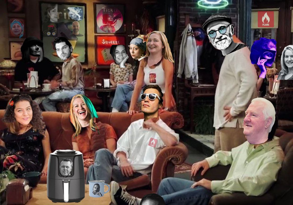 Im on the wall 🤣
F.R.I.E.N.D.S By <a href="/Seendollfnft/">Seendollf</a> 
Cheers to <a href="/Flareinmotion/">FLARE</a> friends 
🥂