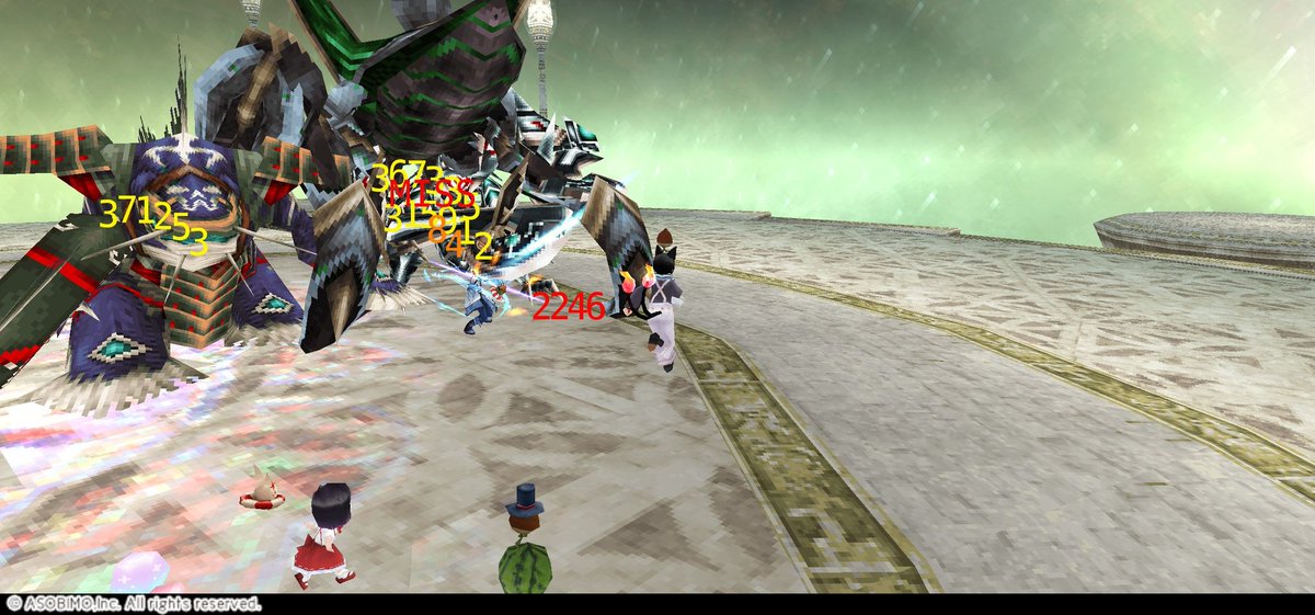 ギルドメンバーのrangllさんと

アニバーサリーを楽しみました！！

Rangllさんは強くて

私は回復のみ(´・ω・｀)

さすがです!!