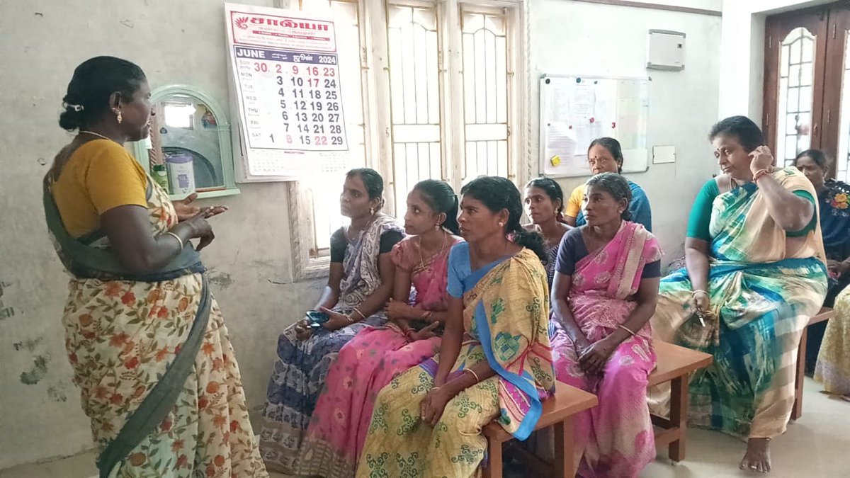 The FIN ladies recently held a women's meet in #Kameswaram, seeking and encouraging village women to reflect on what teamwork means to them. They were also introduced to ways in which #scrap textile can be repurposed unlocking their #value 💪