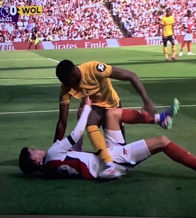 The gentle nuzzling of forehead on forehead = red card.

Strangling someone = completely fine.

The Premier League is back, baby!