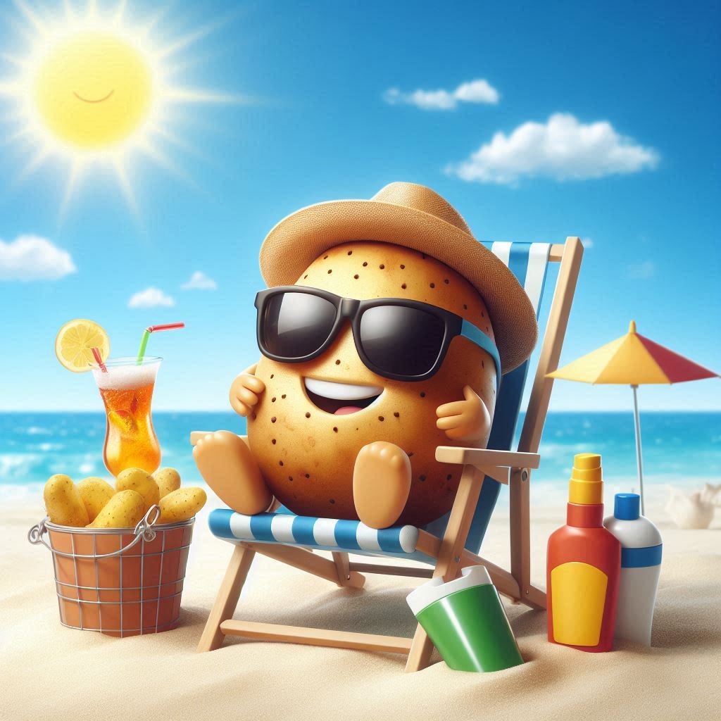 Potato2024_Sol's tweet photo. Summer is here, and $POTATO is ready to sizzle! ☀️🥔 Let’s make this the season where our spuds grow into golden fries! Stay cool, stay crispy, and watch those gains! #PotatoPower #memecoin1000x #memecoin #100x #1000x #SolanaProjects #memecoin2024 https://t.co/C65elB52Kl