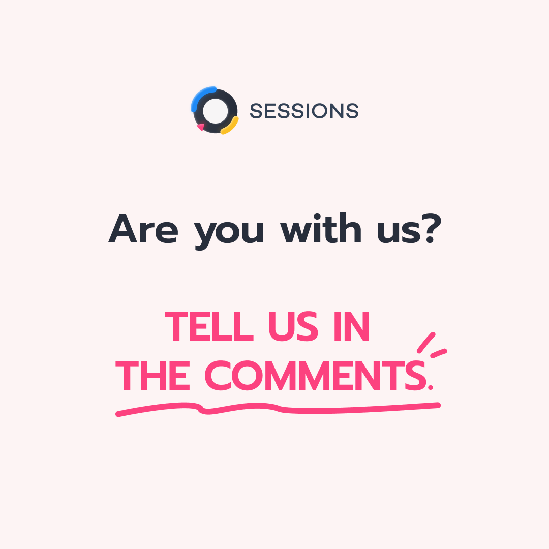 Get your SESSIONS LTD today and cancel a dozen pricey subscriptions!

SESSIONS has everything you need in one place:
✅ scheduling
✅  webinars
✅  transcripts
✅  whiteboards
✅  cloud storage

Find out more here 👉
save.sessions.us

#SaveSessions #LTD #GoRaduGo