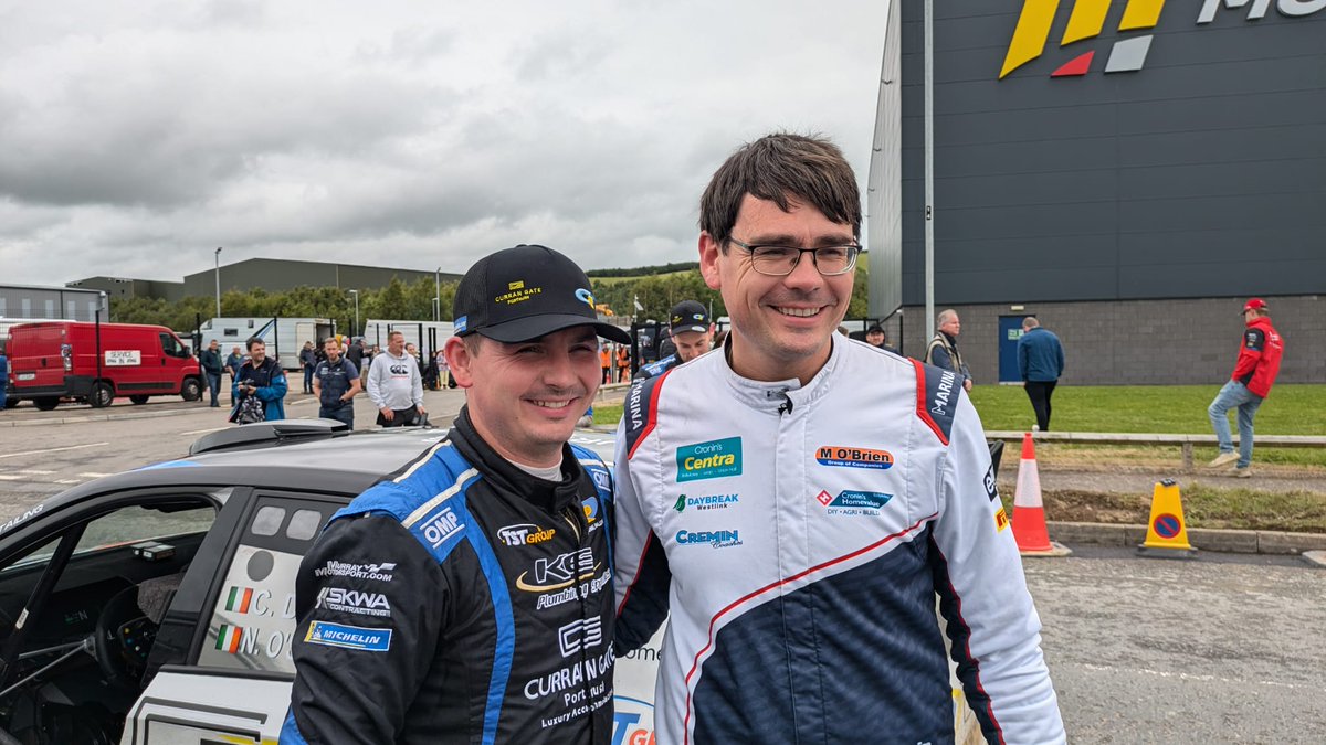 Callum Devine v Keith Cronin
Friends off the stage - rivals on it

Michelin  v Pirelli 
Škoda v M-Sport

Let Battle Commence! May the best man win 🤝
3️⃣ Stages remain!

📌 <a href="/IrishTarmacTROA/">Irish Tarmac C'ship</a>

<a href="/ModernTyres/">Modern Tyre Service</a> #UlsterRally