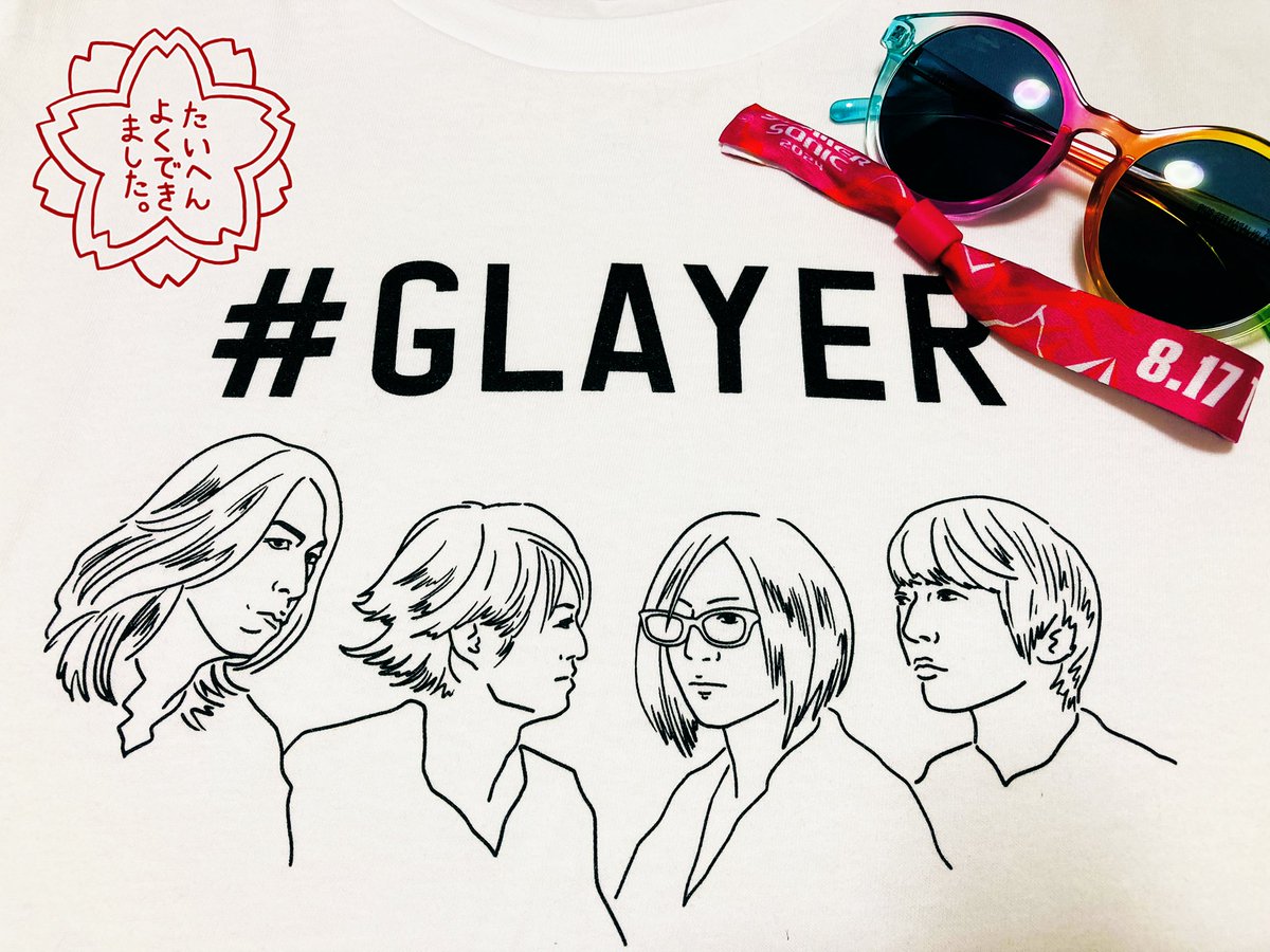 グレイヤーTシャツ絶対夏フェスで着るんだ!!!と思いながら購入したので無事念願果たせましたよかったです🙏✨ 