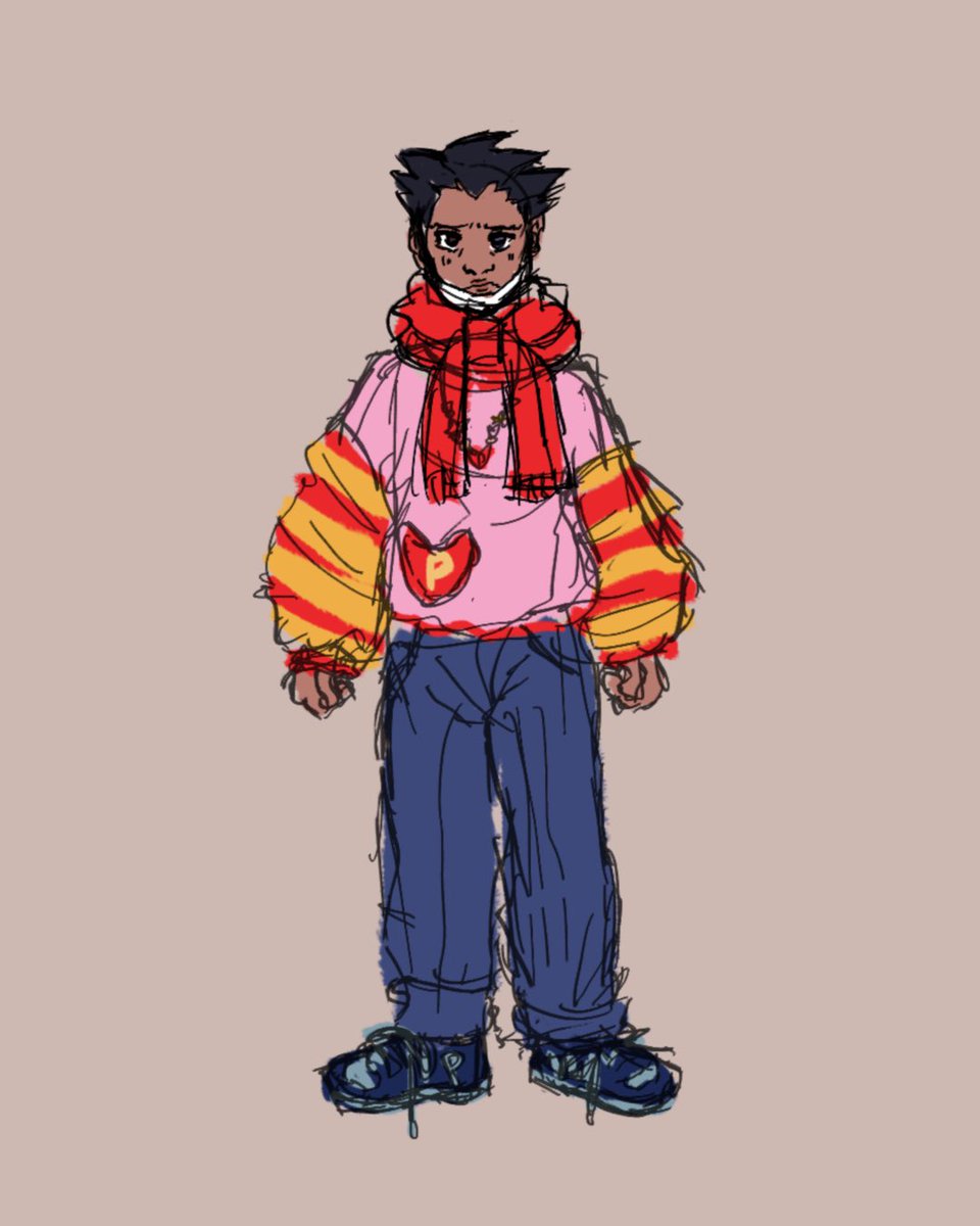 EcentricGlimpse's tweet photo. @mjntmango The color palette is so hard to work with, but like, I tried lol. Hopefully made his outfit less painful to look at??? Still love him tho https://t.co/duWEF0Ggzr
