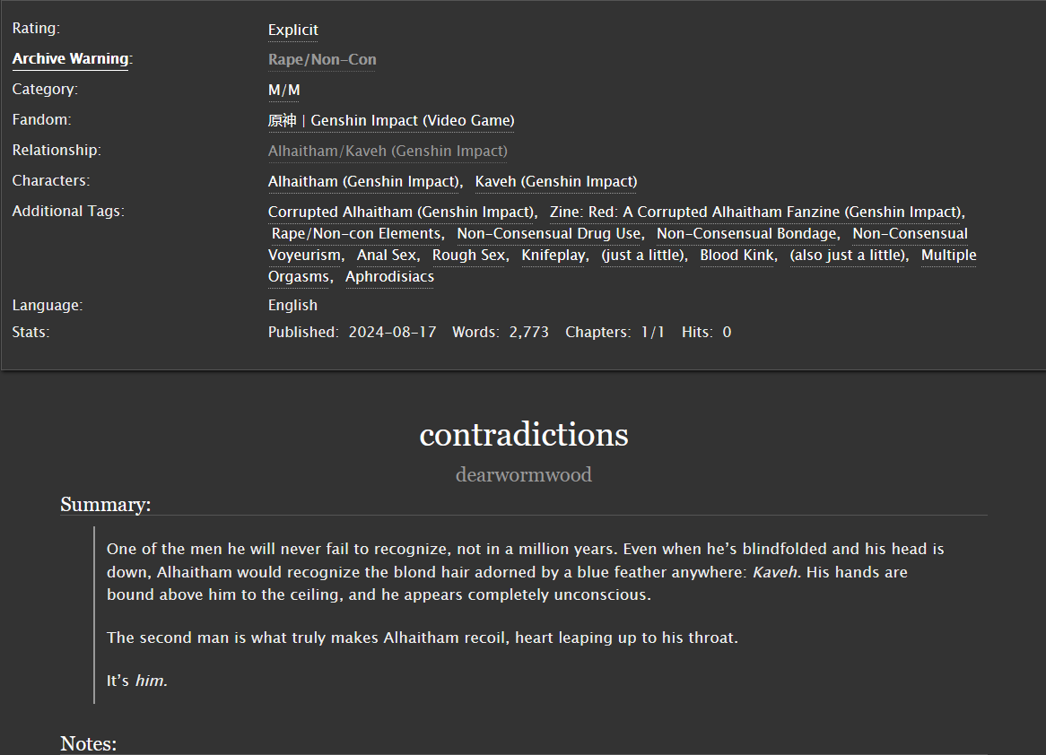 dearwormwood23's tweet photo. contradictions // rated E

This is my piece for the @redthamzine! So excited to share it with everyone now. 

Raffles of the digital merch will be held shortly, so please feel free to check the zine out still!

#haikaveh #alhaitham #kaveh #redtham https://t.co/cC4lnaElRd
