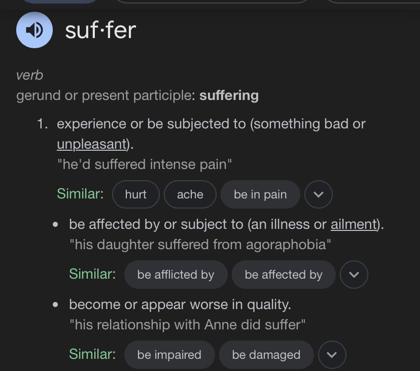 captain__clutch's tweet photo. @xnatmarlowex @darwintojesus @Sorenzo4 Wait til OP sees the definition of suffer 😮 https://t.co/N6Jz79nvXr