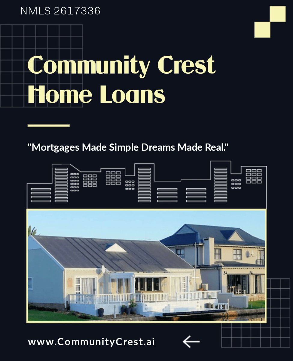Community_Crest's tweet image. Community Crest Home Loans 
Direct# 803-466-3129 
Email: operez@communitycrest.ai 
Website: CommunityCrest.ai 
📍South Carolina 
NMLS# 864629

#HomeLoan
#Refinance
#Purchase 
#HouseHunting
#relocation
#FirstTimeHomeBuyer
#HouseHunting
#DreamHome
#HomeOwnership
#foreverhome