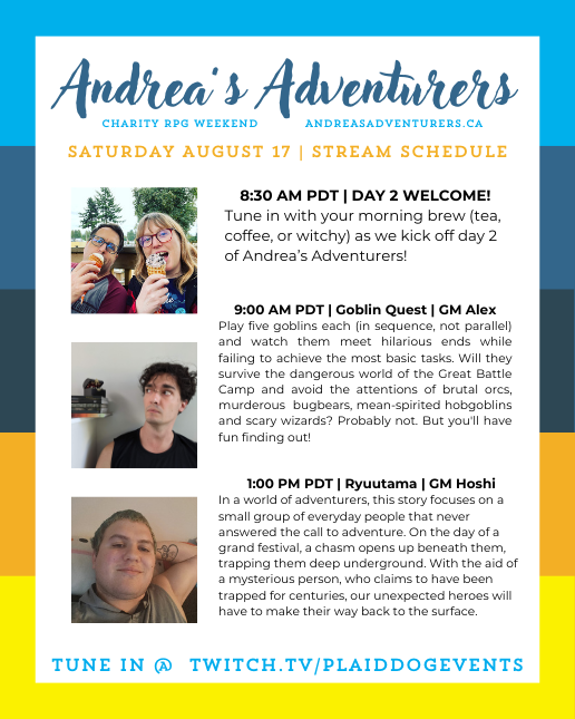 Its time to fight cancer with a Goblin Brunch! Come join me on twitch.tv/plaiddogevents in a Goblin Quest to make a delicious Saturday morning breakfast sando!