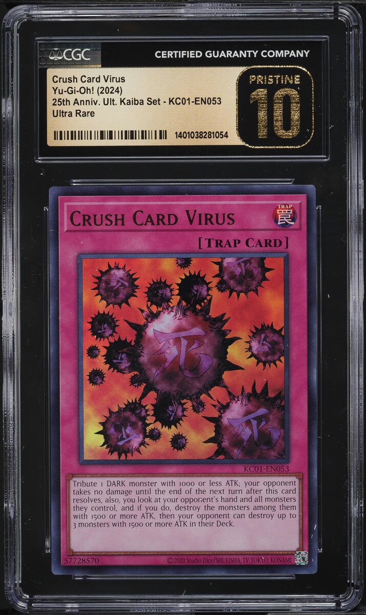 rattle_yugioh's tweet photo. 2024 Yu-Gi-Oh! 25th Ultimate Kaiba Crush Card Virus #KC01-EN053 CGC 10 PRISTINE
https://t.co/S2HW1zp5jB https://t.co/eBCEBH3fFI