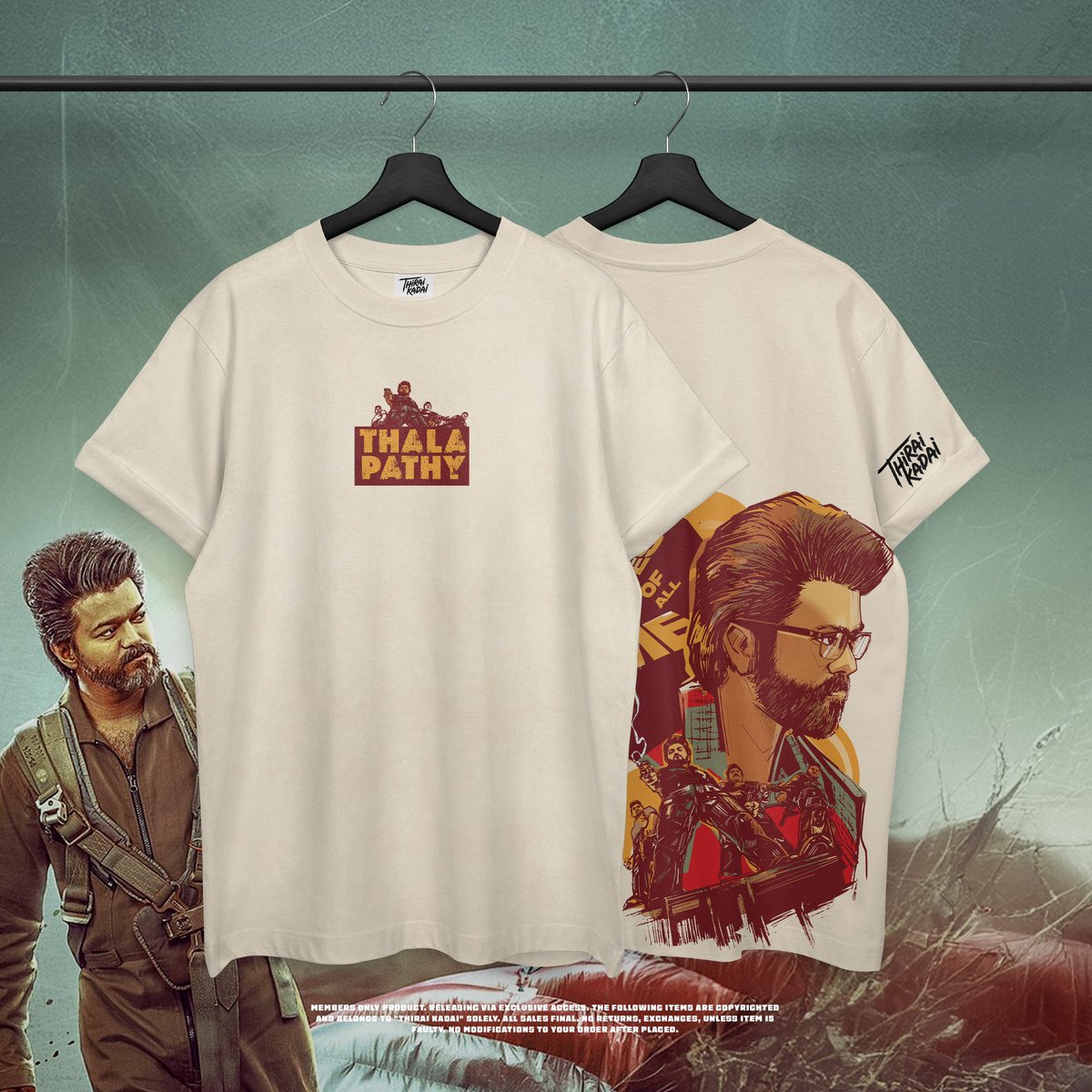 saanmuu's tweet photo. So I launched a merch store…“THIRAI KADAI”

Our latest T-shirts are now live! 🔥 We create unique merch that lets Thalapathy fans wear their pride with style. 🌟 

https://t.co/Oz8ANf79U3

#ThiraiKadai #ThalapathyVijay #GOATDesign #GOAT #ThalapathyMerch https://t.co/gs25FdH0Ff