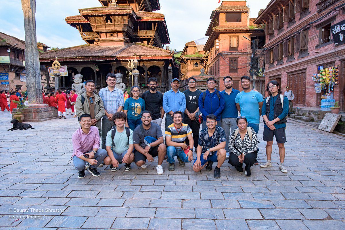 YouthHeritageNP's tweet photo. In the fourth episode of the Mero Sampada series, we had a fantastic time exploring the major squares of Bhaktapur.

Shoutout to Deepesh Raj Sharma for guiding us today through stories.

@KTMShapers #Nepalkokala #youthheritagesociety #bhaktapurheritagewalk

Pc: @sworupsth https://t.co/My9tPQQFN8