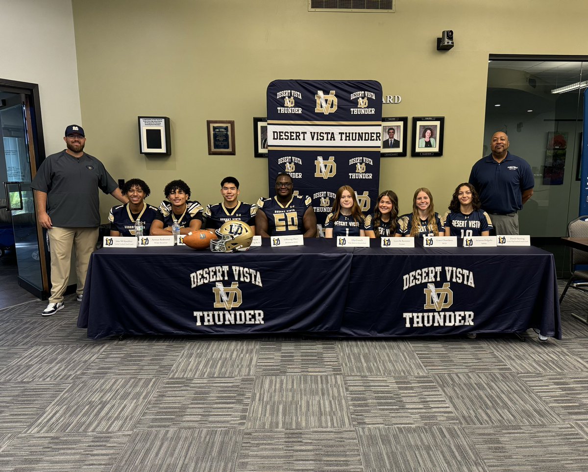 Desert Vista Athletics (@thedvway) on Twitter photo <a href="/DVThunderFB/">Desert Vista Football</a> and DV Flag Football representing at the <a href="/TUHSD_News/">TUHSD News</a> Media Day! <a href="/AZPreps365/">AZPreps365</a> <a href="/DVThunderFB/">Desert Vista Football</a> and DV Flag Football representing at the <a href="/TUHSD_News/">TUHSD News</a> Media Day! <a href="/AZPreps365/">AZPreps365</a>