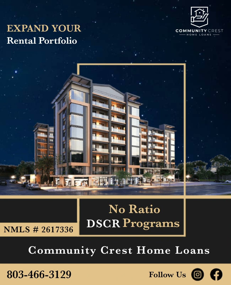 Community_Crest's tweet image. Community Crest Home Loans 
Direct# 803-466-3129 
Email: operez@communitycrest.ai 
Website: CommunityCrest.ai 
📍South Carolina 
NMLS# 864629

#HomeLoan
#Refinance
#Purchase 
#HouseHunting
#relocation
#FirstTimeHomeBuyer
#HouseHunting
#DreamHome
#HomeOwnership
#foreverhome