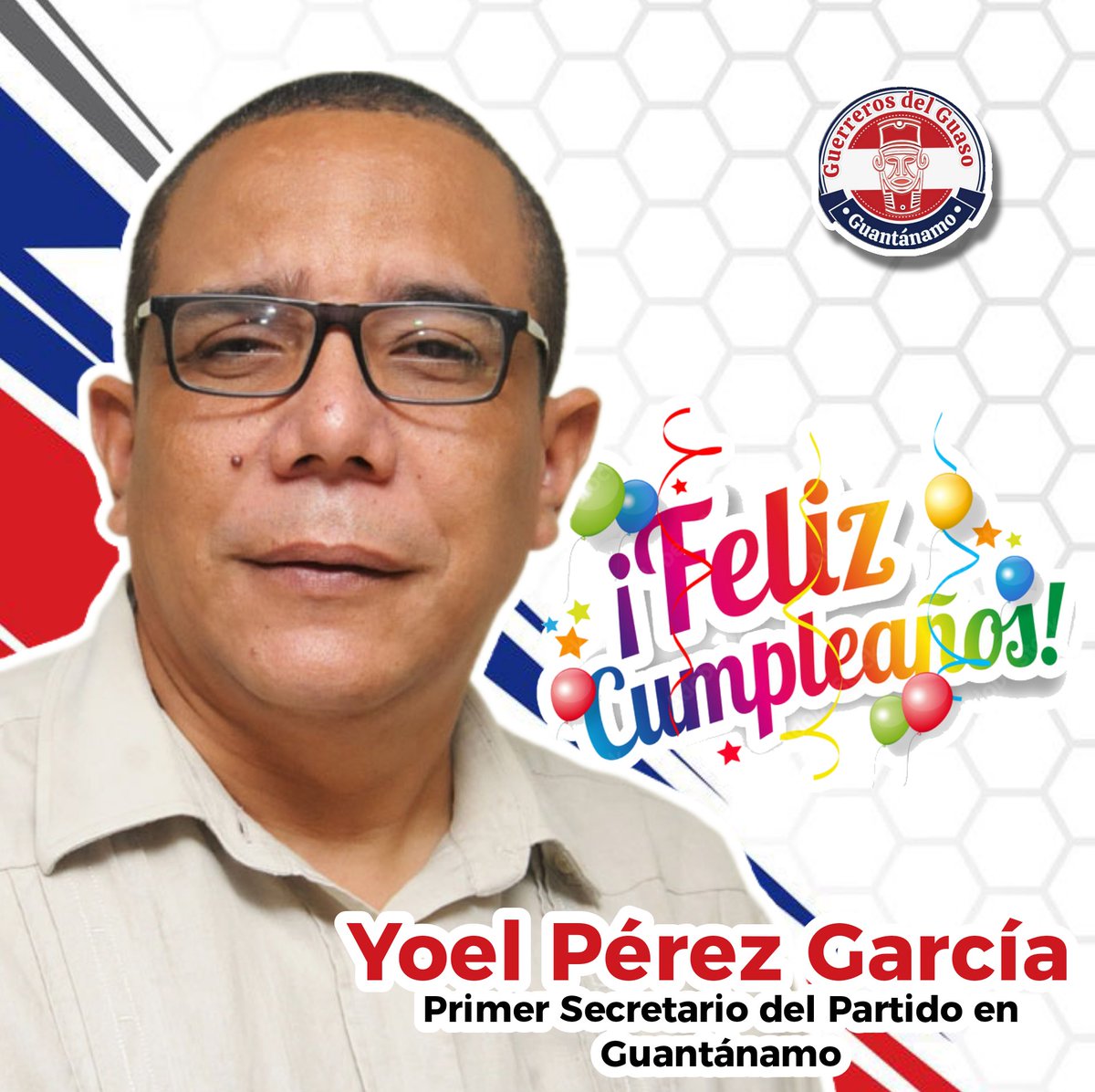Hoy es el cumpleaños de Yoel Pérez García , Diputado a la Asamblea Nacional del Poder Popular y Primer Secretario del Partido en #Guantánamo. A título muy personal: ¡Felicidades, hermano!

#JuntosPodemosMás #GuerrerosDelGuaso #IzquierdaLatina #sanjoaquínguantánamo