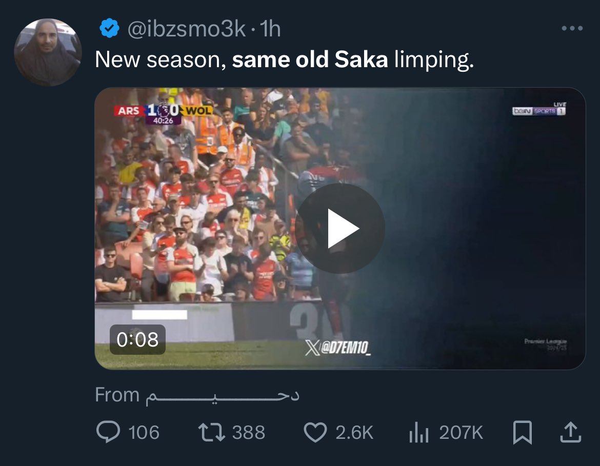 SemperFiArsenal's tweet photo. Arsenal admin replied to all the Saka haters in style https://t.co/BLx58jd5gd