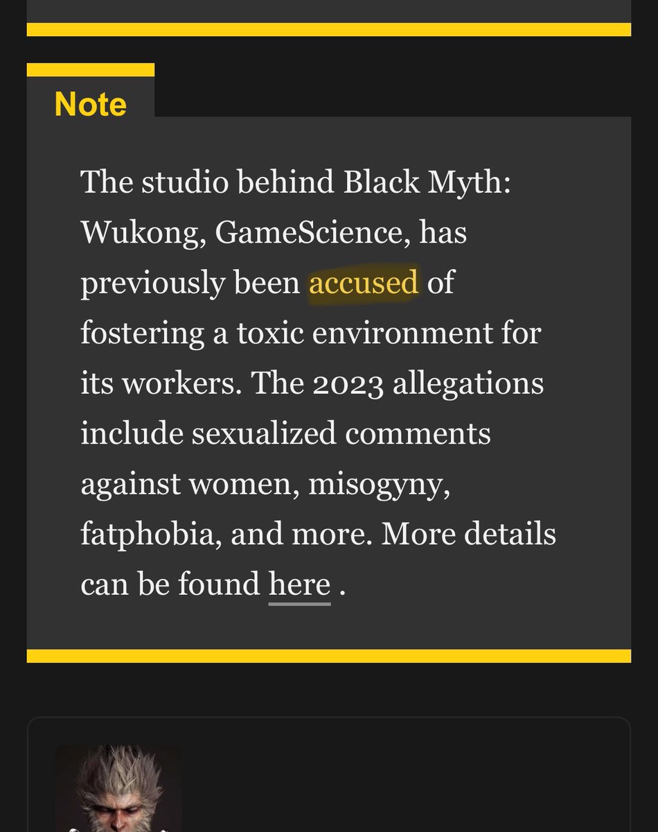 RelaxedMartinez's tweet photo. @screenrant you guys are a fucking embarrassment and great reminder why I stopped informing myself with websites. This leads me to be certain that your writer also let the “accusations” impact the score of the game. What a shame. #Wukong https://t.co/FsSruh9KuD