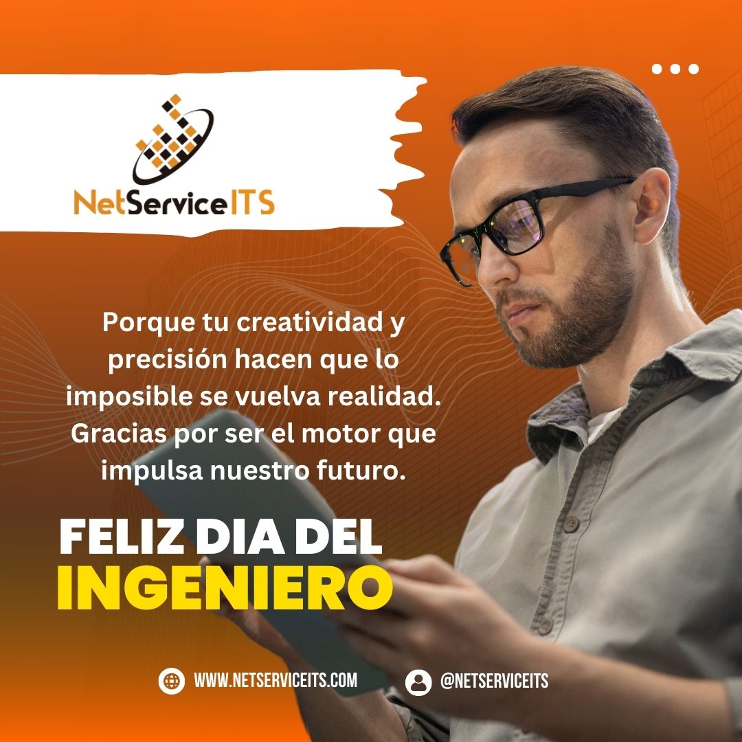 NetServiceits's tweet image. #felizdiadelingeniero Feliz día del Ingeniero 😃 Hoy celebramos el ingenio y la tenacidad de quienes transforman el mundo de las telecomunicaciones.