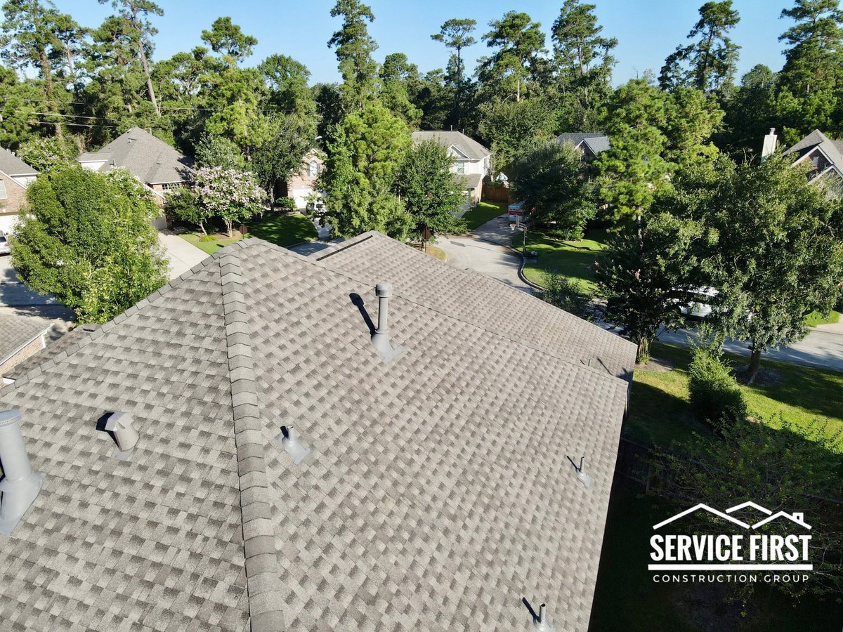 ServiceFirstCG's tweet photo. Shingle- GAF HDZ Weathered Wood 

Roof replacements can be daunting because a poorly executed job can lead to leaks, structural damage, and costly repairs. Trust only the experts to ensure your home’s safety and value! That’s where we come in. https://t.co/4n4Mk2Rezu