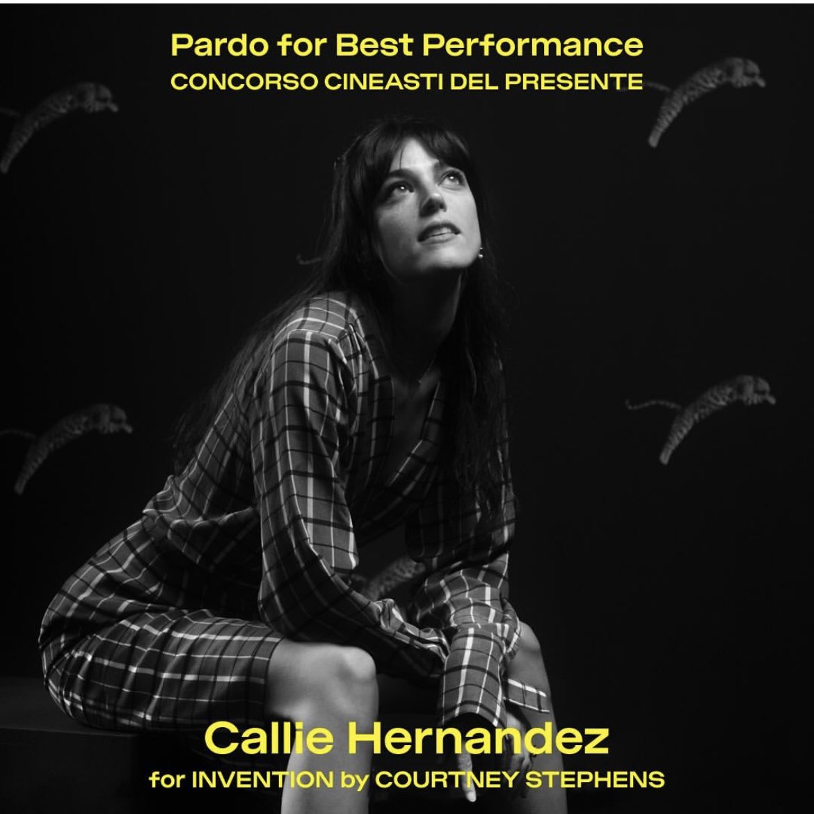 Callie Hernandez wins the Pardo for Best Performance in Invention by Courtney Stephens at <a href="/FilmFestLocarno/">Locarno Film Festival</a> 🏆🐆I’m pleased to have been part of this film as a co-editor. Bravo Callie! Bravo Courtney! Bravo the whole team!