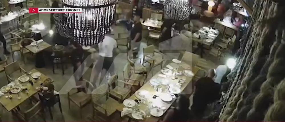 Χαλκιδική: Αποκλειστικές εικόνες του ΑΝΤ1 από την στιγμή της αιματηρής συμπλοκής σε beach bar tinyurl.com/3afxnbcu #Ant1news #Χαλκιδικη #συμπλοκη