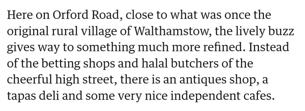 hamzajeetooa's tweet image. ‘There’s nowhere else like this’: the backlash against plans for a Gail’s bakery in Walthamstow theguardian.com/uk-news/articl…

Hi @estheraddley. Born and bred Walthamstow chap here.

Curious. Are all butchers unrefined or just &apos;halal&apos; ones..? (Which are also independent businesses) ↓
