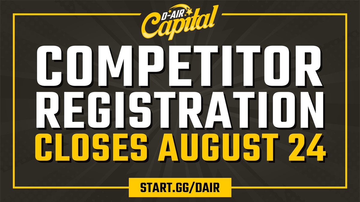 🚨 COMPETITOR REGISTRATION ENDS IN 1 WEEK! 🚨

You have until Saturday, August 24 at 11:59pm CT to sign up to compete! ⏰

If you're in a Doubles event, don't forget to finalize your teams! 🤝

Register using the link in the reply!⬇️